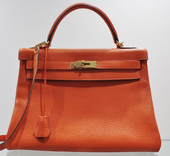 (image for) Like New Hermes Orange 32cm Kelly Bag "R" Series